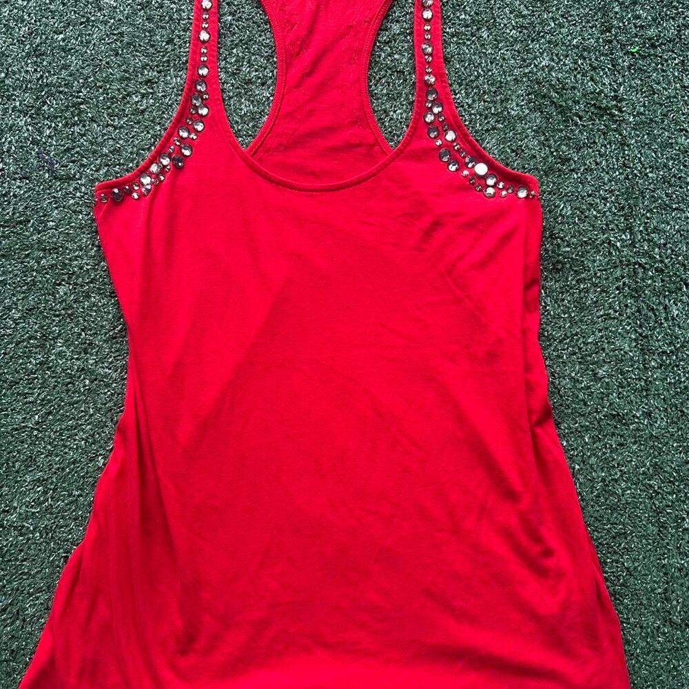 Y2k bedazzled express tank top